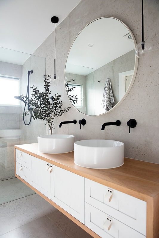 gương tròn treo tường