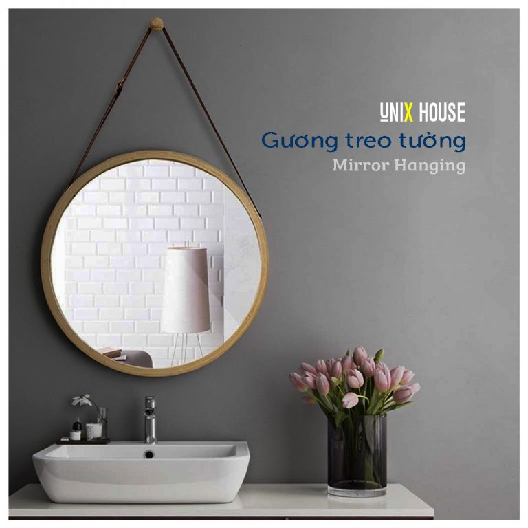 Gương tròn treo tường