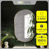 Gương Oval viền inox mạ vàng O04-MV Unixhouse