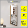 Gương inox mạ vàng chữ nhật C04-MV Unixhouse