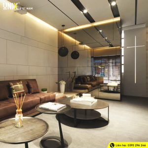 Gương ghép màu trà