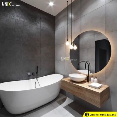 Gương tròn đèn led trang trí tuyệt vời cho không gian phòng tắm