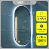 Gương Oval viền thép hậu Led O03-VL Unixhouse