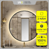 Gương tròn viền thép hậu Led T03-VL Unixhouse